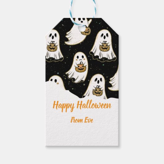 ハロウィン パンプキン ギフトタグ (正面)