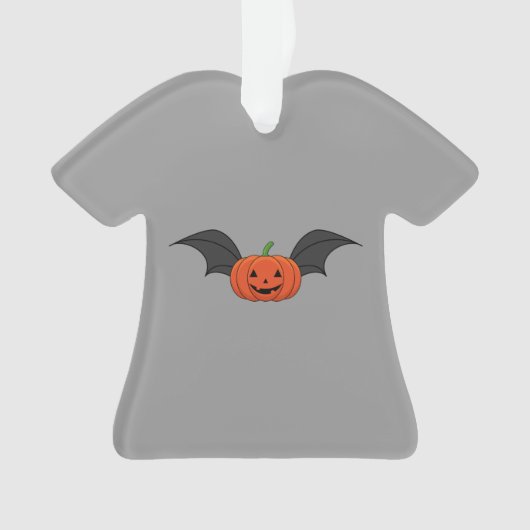 ハロウィン・パンプキン・コウモリ オーナメント (正面)