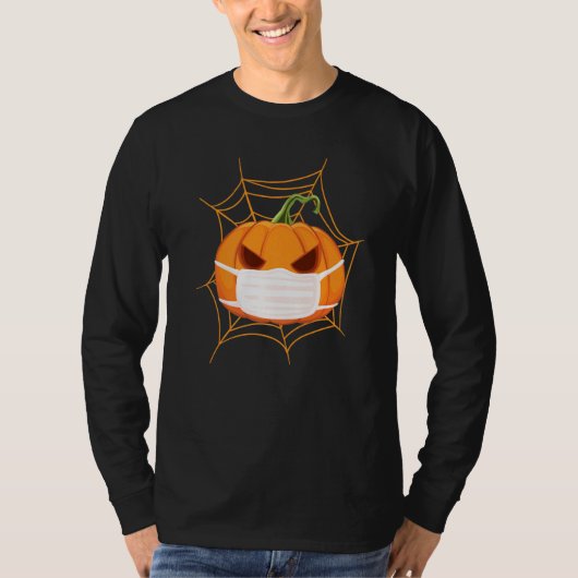 ハロウィン パンプキン コスチューム 2020 マスク付き Tシャツ (正面)