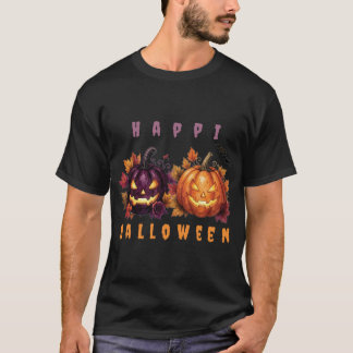 ハロウィン パンプキン ゴシック アート Tシャツ