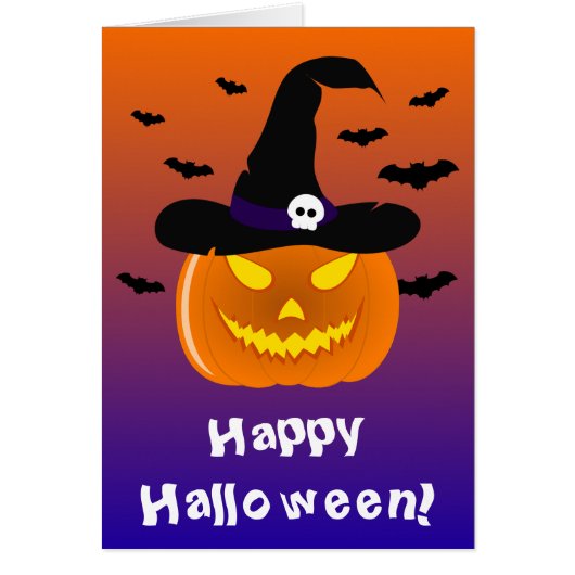 ハロウィン パンプキン ジャックオランタン 魔女の帽子 (正面)