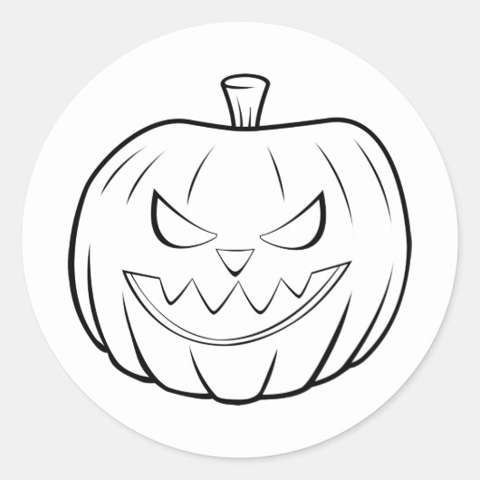 ハロウィン パンプキン ステッカー (正面)