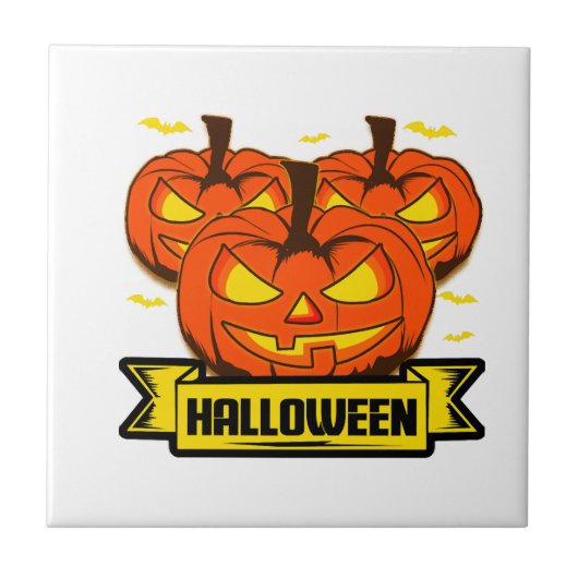 ハロウィン パンプキン タイル (正面)
