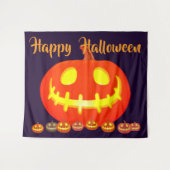 ハロウィン パンプキン タペストリー (正面(横))