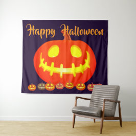 ハロウィン パンプキン タペストリー