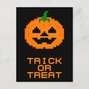 ハロウィン パンプキン - トリック オア トリート ポストカード
