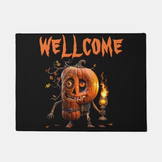 ハロウィン パンプキン ドアマット (正面)