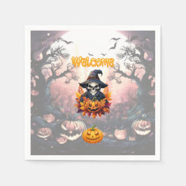 ハロウィン・パンプキン・パッチ スタンダードカクテルナプキン