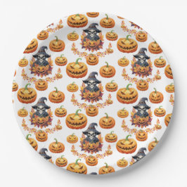 ハロウィン・パンプキン・パッチ ペーパープレート