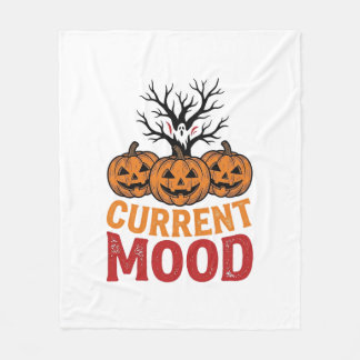 ハロウィン パンプキン ビンテージTシャツ デザイン 気分 フリースブランケット