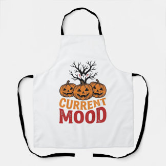 ハロウィン パンプキン ビンテージTシャツ デザイン 現在の気分 エプロン