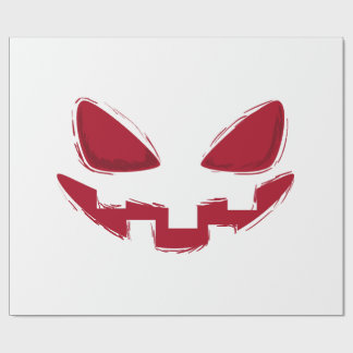 ハロウィン パンプキン フェイス ラッピングペーパー