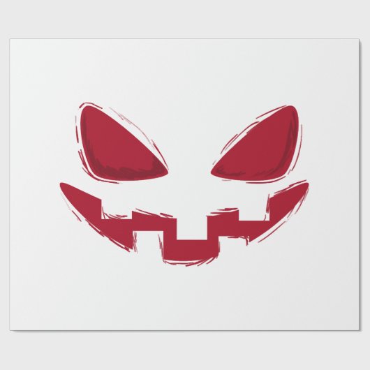ハロウィン パンプキン フェイス   ラッピングペーパー (フラット)