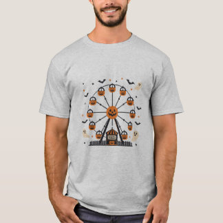 ハロウィン・パンプキン・フェリスホイール Tシャツ