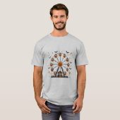 ハロウィン・パンプキン・フェリスホイール Tシャツ (正面フル)