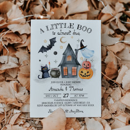ハロウィン パンプキン ブー ベビーシャワー 招待状