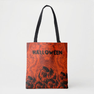 ハロウィン・パンプキン・プリント トートバッグ