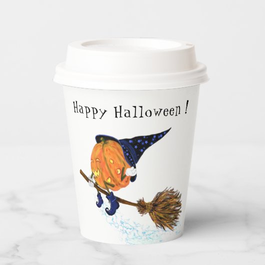 ハロウィン パンプキン ペーパーカップ (正面)