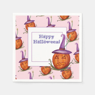 ハロウィン パンプキン ペーパーナプキン スタンダードカクテルナプキン