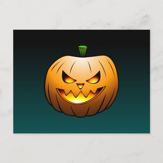 ハロウィン パンプキン ポストカード (正面)