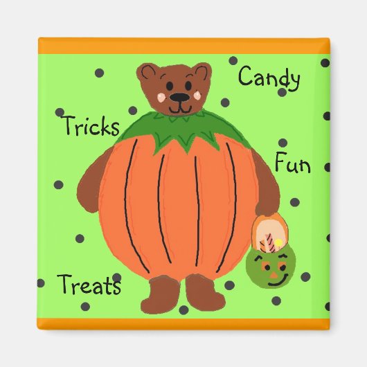 ハロウィン パンプキン マグネット (正面)