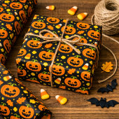 ハロウィン パンプキン ラッピングペーパー