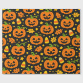 ハロウィン パンプキン ラッピングペーパー (フラット)