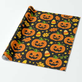 ハロウィン パンプキン ラッピングペーパー