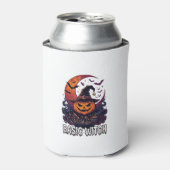 ハロウィン パンプキン 三日月 かまど 基本の魔女 缶クーラー (缶正面)