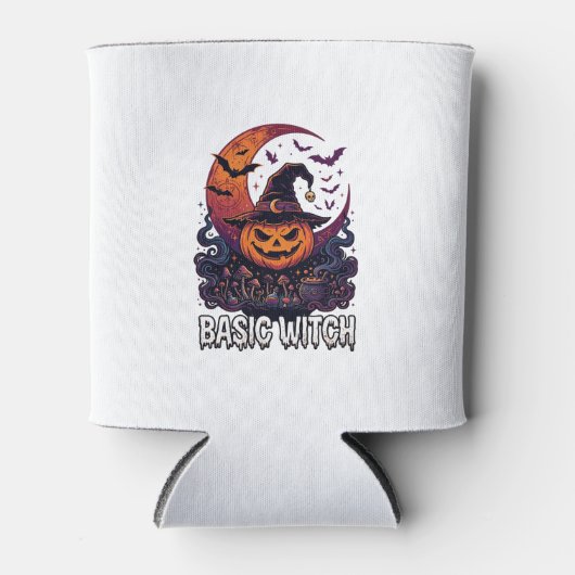 ハロウィン パンプキン 三日月 かまど 基本の魔女 缶クーラー (正面)