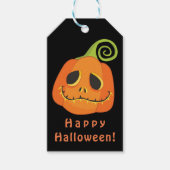 ハロウィン パンプキン 遊び心のあるパーティーのお土産 ギフトタグ (正面)