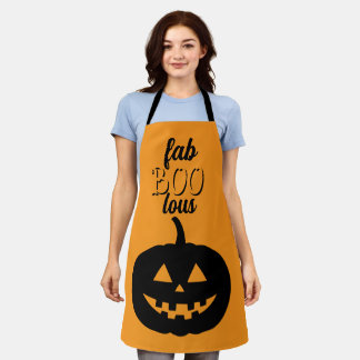 ハロウィン パンプキン FAB BOO LOUS エプロン