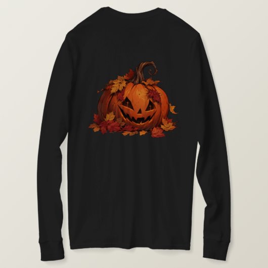 ハロウィン パンプキン Tシャツ (デザイン裏面)