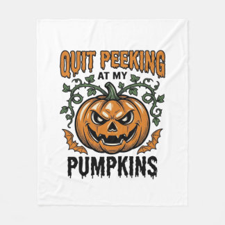 ハロウィン パンプキン Tシャツ ヴィンテージ 彫刻 ジョーク_1 フリースブランケット