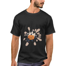 ハロウィン パンプキンTシャツ スプラッシュデザイン