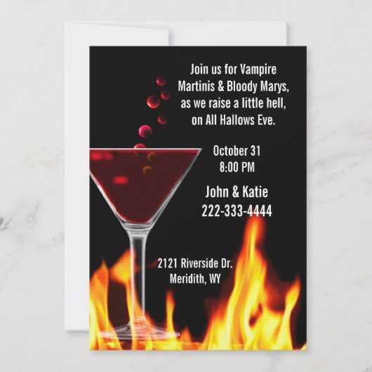ハロウィン・パーティーの招待状 招待状 (正面)
