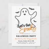 ハロウィン・パーティーを楽しもう Let's Get Spooky 招待状 (正面)
