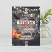 ハロウィン パーティー サイン 招待状 (スタンド正面)