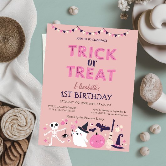 ハロウィン パーティー 誕生日 トリック オア トリート 招待状