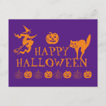 ハロウィン パープル オレンジ スプーキー