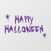 ハロウィン パープル スケアリースポーキー装飾 ウィンドウサイン (シート)