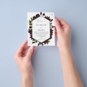 ハロウィン パープル フラワー ウェディング フライヤー - SM (手)