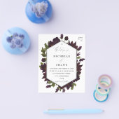 ハロウィン パープル フラワー ウェディング フライヤー - SM (シングル)