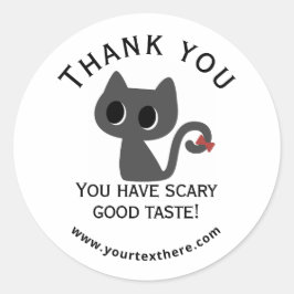 ハロウィン ビジネスステッカー - ありがとうございます ラウンドシール