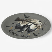 ハロウィン ビンテージ コウモリ 幽霊 吊るす ペーパープレート (アングル)
