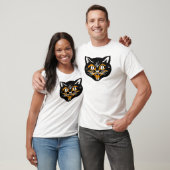 ハロウィン ビンテージ 猫の顔 Tシャツ (ユニセックス)
