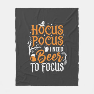 ハロウィン ビール Hocus Pocus デザイン_1 フリースブランケット