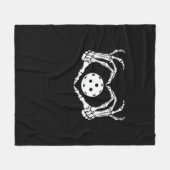 ハロウィン ピクルス スケルトン ハート ハンズ フリースブランケット (正面(横))