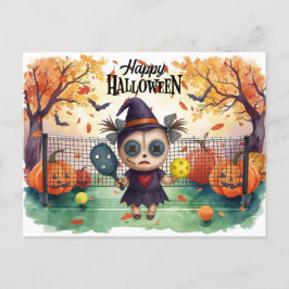 ハロウィン + ピックルボール選手パーティー シーズンポストカード