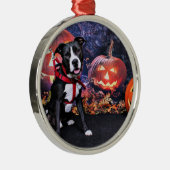 ハロウィン-ピットブル-ロキ メタルオーナメント (右)